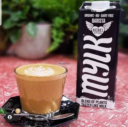 Great milk options at Hairy Legs in Sandy Bay