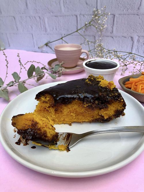 Carrot cake at Cumbuca in Brasilia