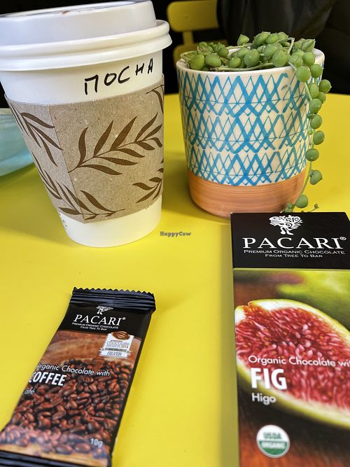 Mocha and some chocolate  at Grand Central in Petaluma