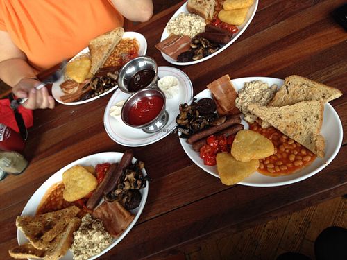 vegan breakfast at The Railway Hotel in Southend-on-sea