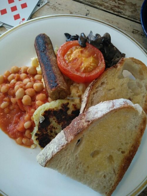Excellent vegan or veg breakfasts at Blue Brick Cafe in South East London