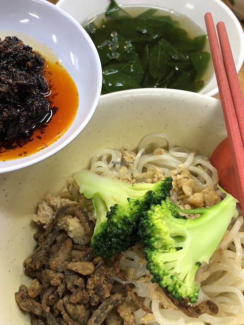 New dish dry chilli ban mee at Sweet Veggie in Kuala Lumpur