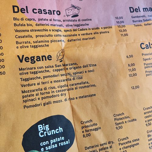 Menu at MB Pizza in San Dona Di Piave
