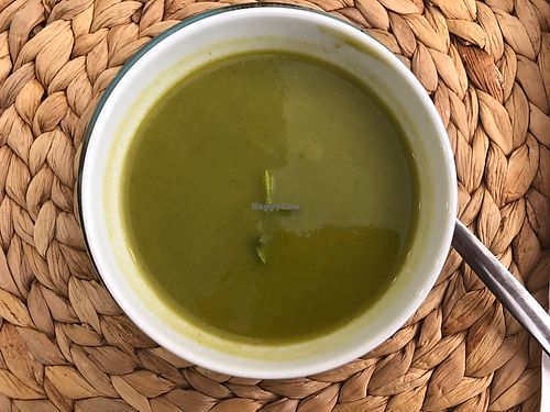 Spinach soup  at Cantina V in Santarem