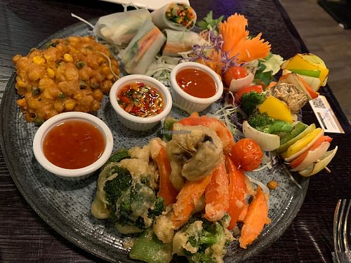 Veggie sharing plate at Kin Kao in Aberdeen