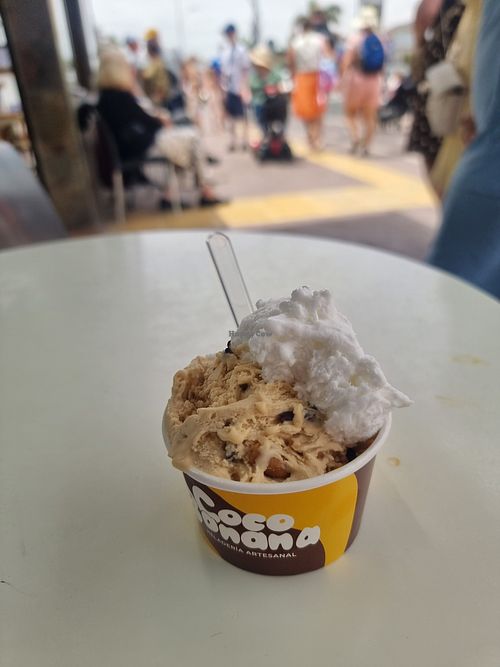 Not that much icecream, but tasty at Coco Banana Corralejo in Fuerteventura