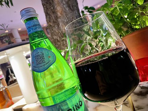 water & wine at Vapiano in Hannover