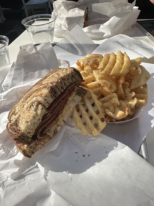Vegan Ruben. Is the small size   at Hot Johnnie's in San Francisco