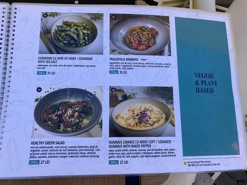 Vegan options  at The Rabbit Hole in Sibiu