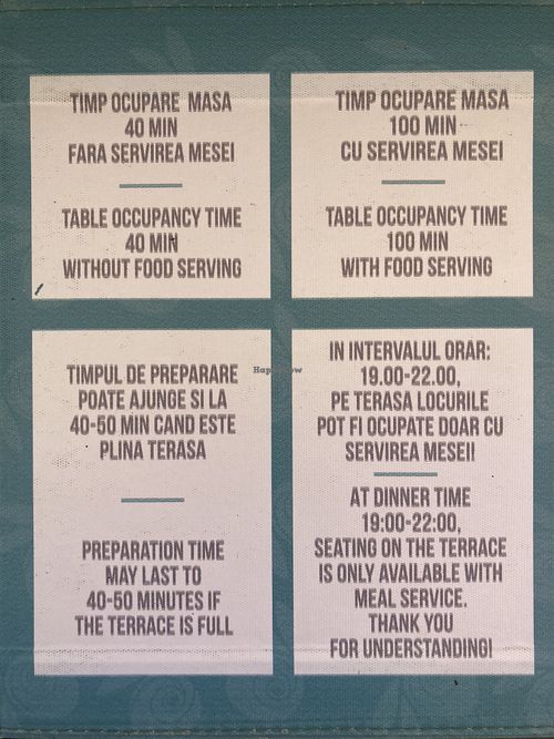 Time limits!  at The Rabbit Hole in Sibiu