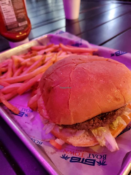 The Impossible Burger at Boat Town Burger Bar in Kingsland
