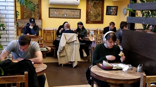restaurant interior on the ground floor at Jagannath na Kurskoj in Moscow