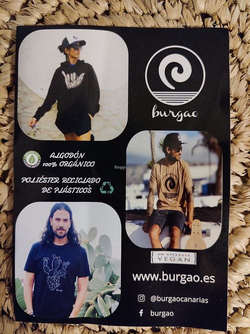 Shop flyer at Burgao in Lanzarote