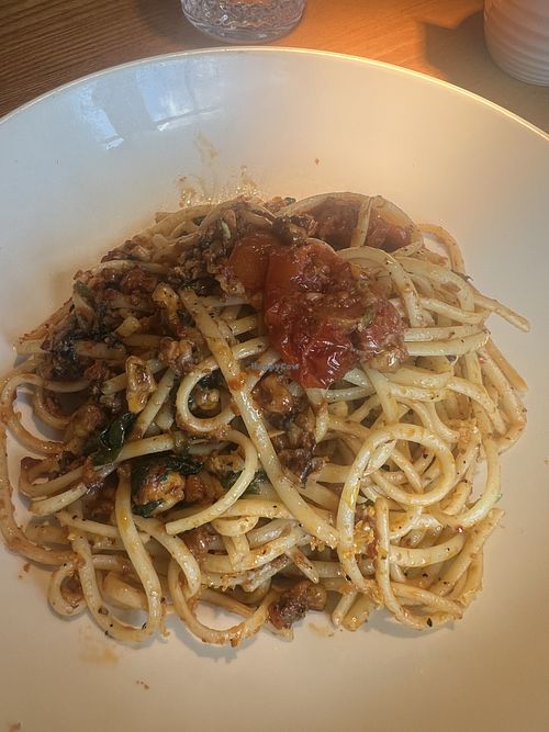 Nduja linguine   at Lussmanns in Harpenden