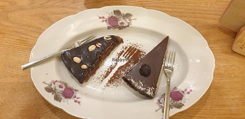 Desserts at DaOrganic restaurant in Sofia