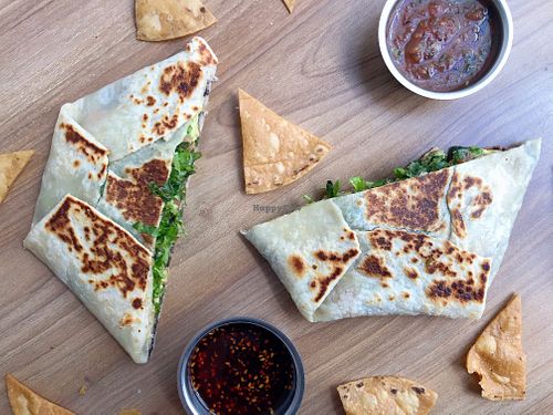 Crunch wrap at Yam in Aguascalientes