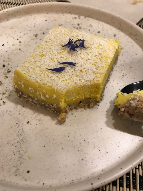 Lemon gluten free tart at The Healer - La Parenthèse in Nice