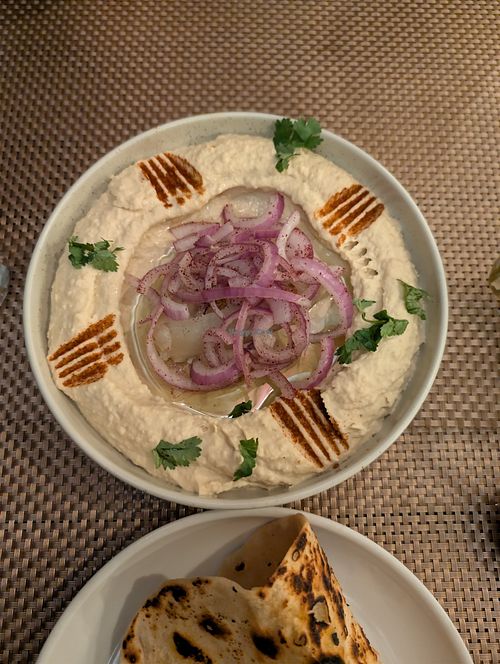 Hummus Dip at Blue Portch Surf View in Ahangama