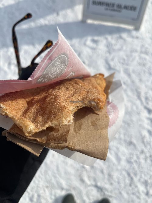 the "classic" - cinnamon and sugar at BeaverTails in Mont-tremblant