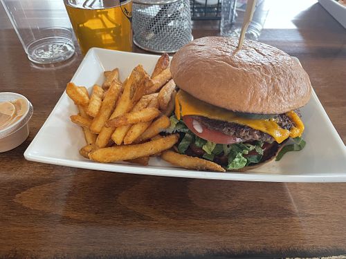 Vegan burgerr  at Drip in Hellertown