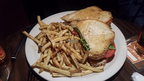 Tofu salad sandwich  at Lucky's Taproom and Eatery in Dayton