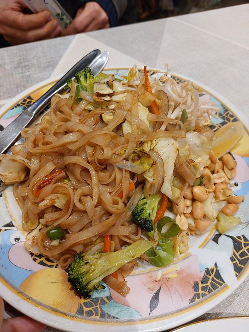 Fried noodles vegan no egg at Tuk Tuk in Copenhagen