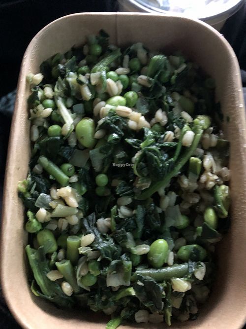 Peas, spinach and lupines dish   at FineFine - Unterrather Straße in Dusseldorf