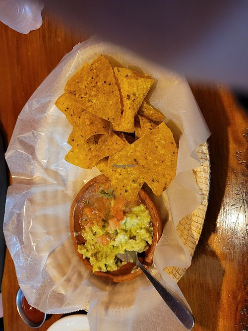 Guacamole, salsa and nachos at Buena Vista in Otavalo