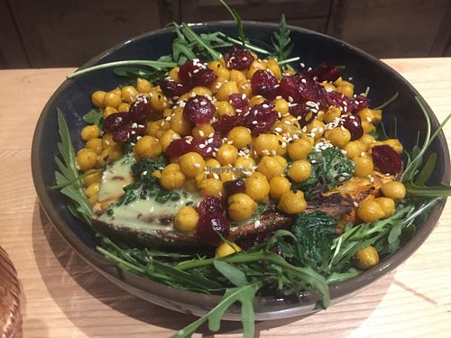 Chick pea and aubergine meal highly recommended. at Rai Urban Vege in Belgrade