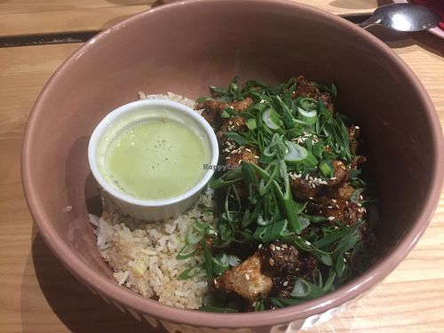 Very tasty rice dish. at Rai Urban Vege in Belgrade