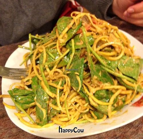 'Rawfredo' made from zucchini 'noodles'! NOM NOM NOM at PuraVegan in St Louis