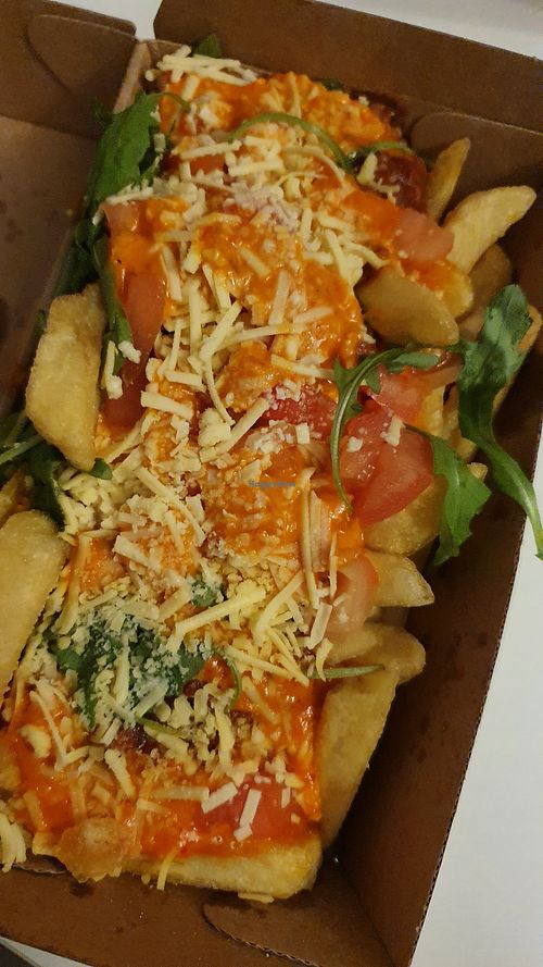 Vegan bolognese poutine at Frittenwerk - Friedrichstraße in Berlin