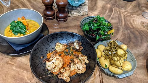 Vegan mains at The Quarterhouse in Lancaster