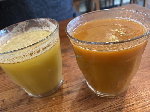 fresh pressed juices  at Jack the Falafel in Bristol