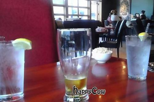 Photo taken from a booth. at Spring Rolls in Raleigh