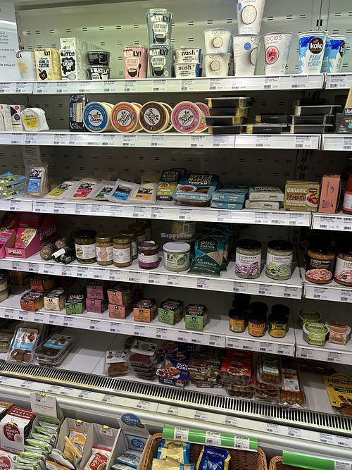 VG dairy items   at Real Foods - Tollcross in Edinburgh