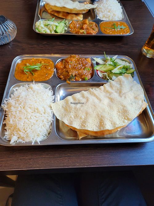 Vegan lunch special 12€ great deal, super tasty at Indian Royal Food in Leuven