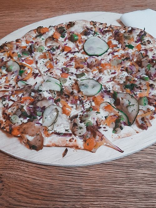 Tarte Flambee at Karma Café Bar in Offenburg