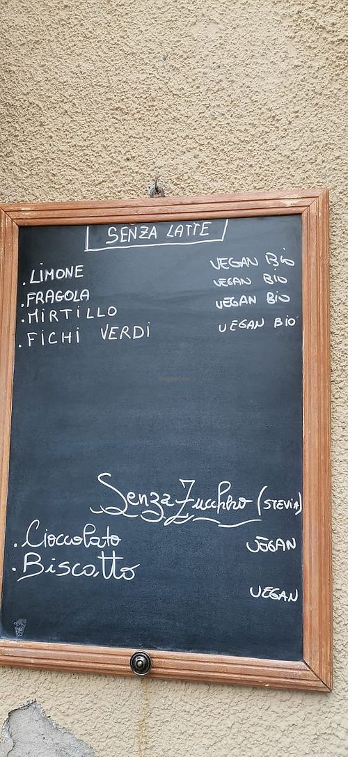 Vegan options at El Gelatè in Avigliana
