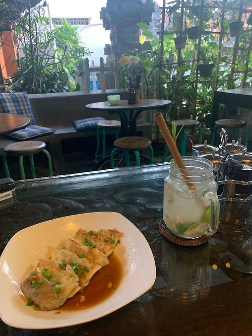 Vegan gyoza at Green Ginger Noodle House in Canggu