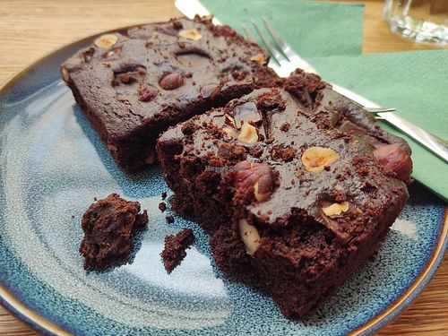 Brownies at Dosa Dosa in Prague