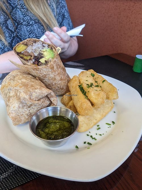 Cuban wrap at Vegan Tierra in Cooper City