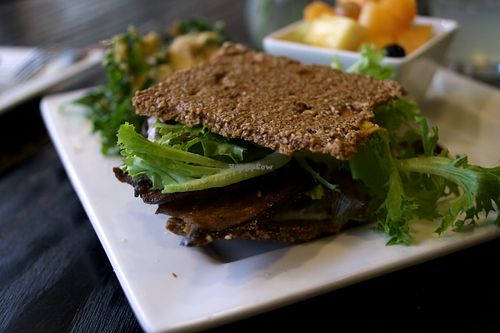 Eggplant Bacon Sandwich. Photo taken by cbquispe.com at Good Life Cafe in Columbia