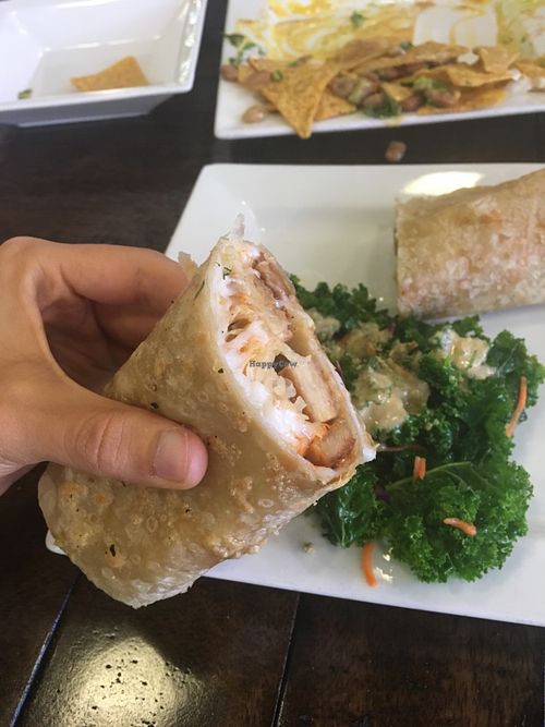 reuben tempeh wrap at Good Life Cafe in Columbia