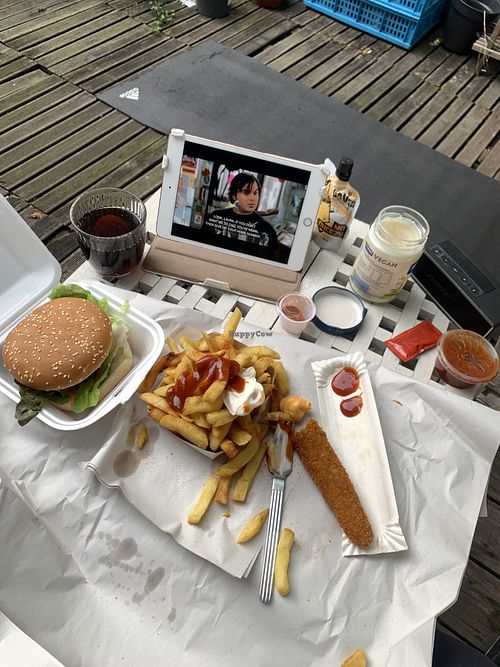 Ordered at home  at Frituur Arré Patat in Antwerpen