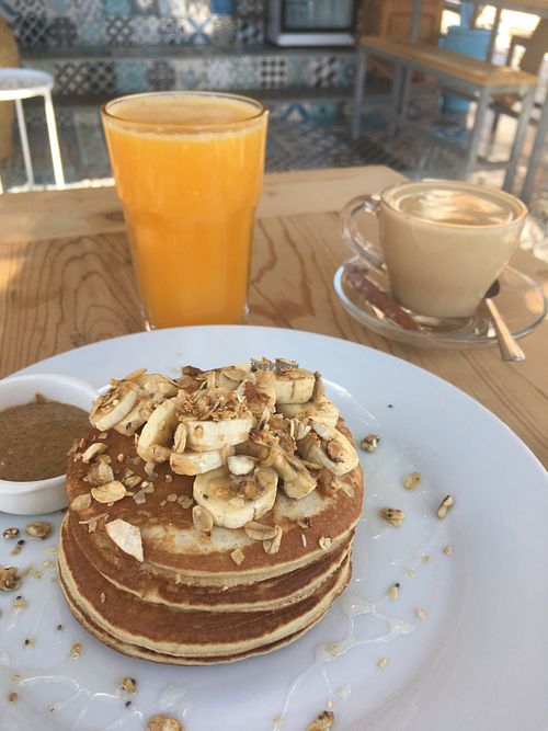 American Pancakes at Teapot Cafe in Taghazout