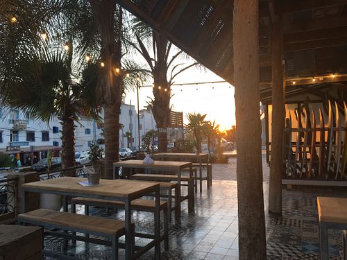 Our outdoor terrace  at Teapot Cafe in Taghazout