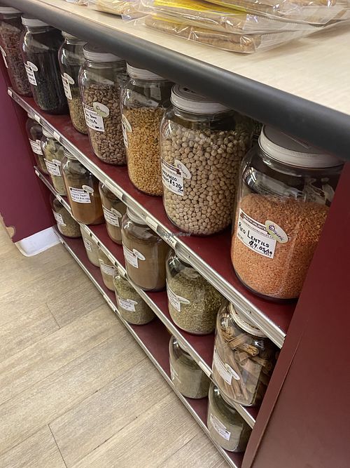 Low/No Waste Bulk Section w/Lentils and Beans Spotted  at Health Unlimited -  Pelton Center Way in San Leandro