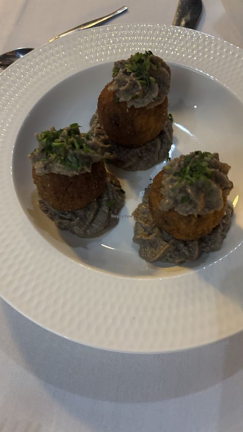 Mushroom arancini delicious   at Funghi E Tartufo in Melbourne