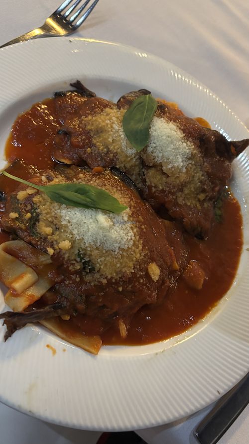 Eggplant pasta.   at Funghi E Tartufo in Melbourne